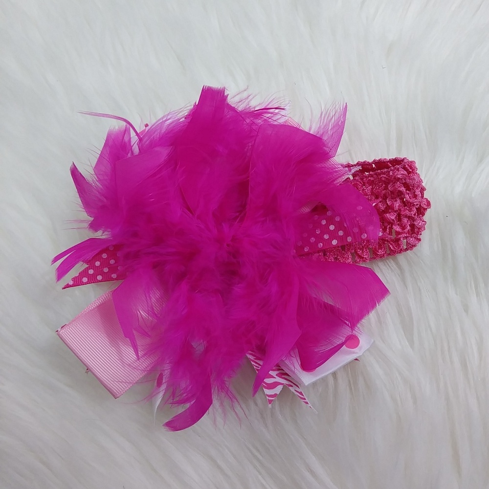 NWOT Boutique feather headband